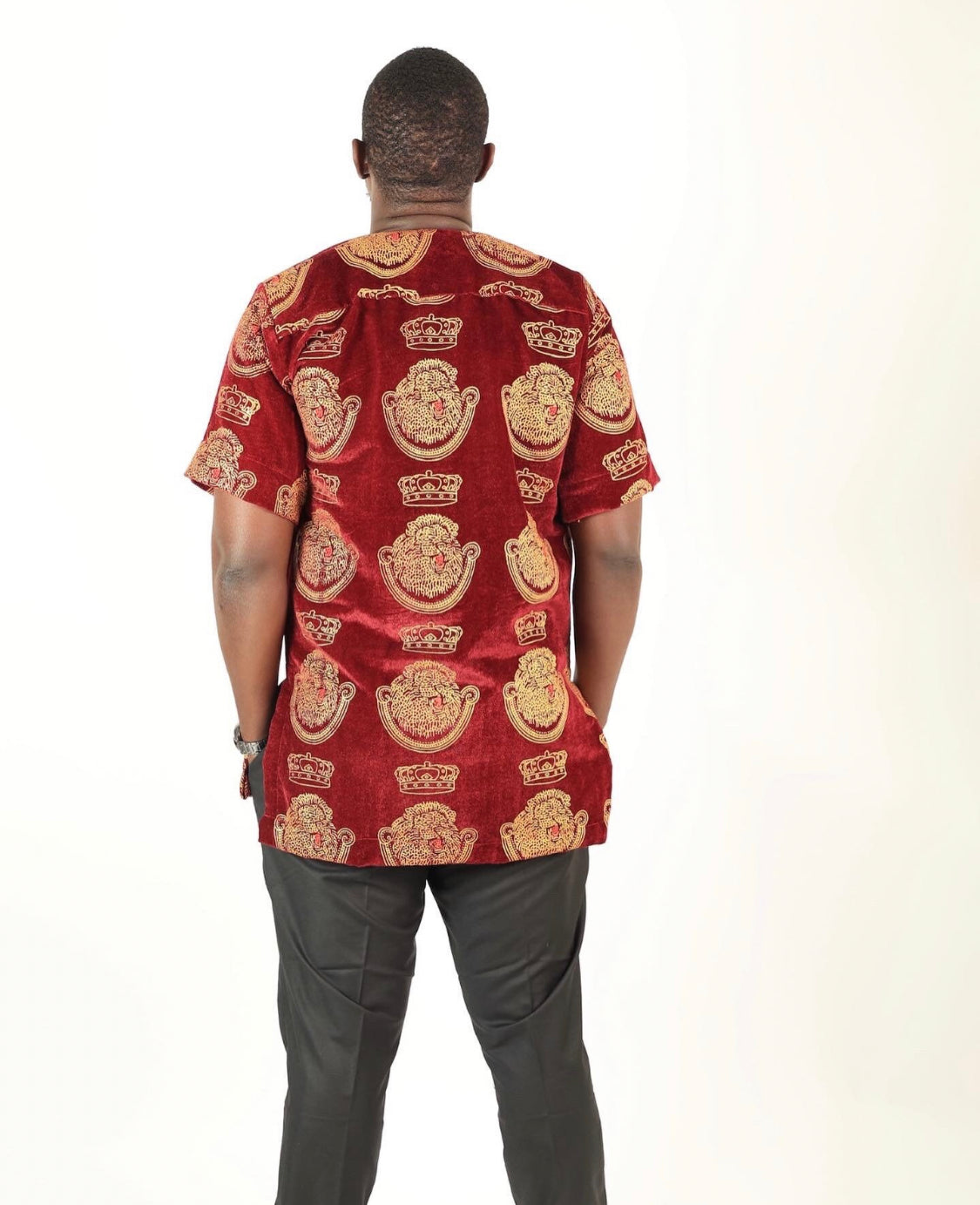 Uzo  Isi Agu| Shirt sleave shirt | velvet isi agu | Igbo shirt