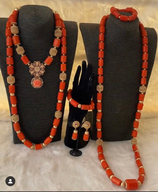 Lola benin  Coral Bead| Wedding bead| Couple bead
