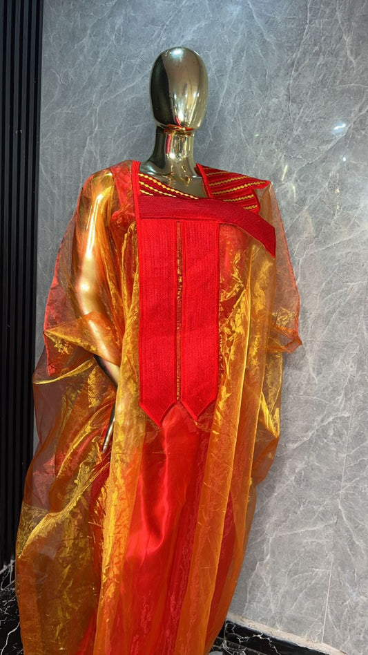Lere bubu | Orange Nigeria dress | Women dress| women cloth | African bubu