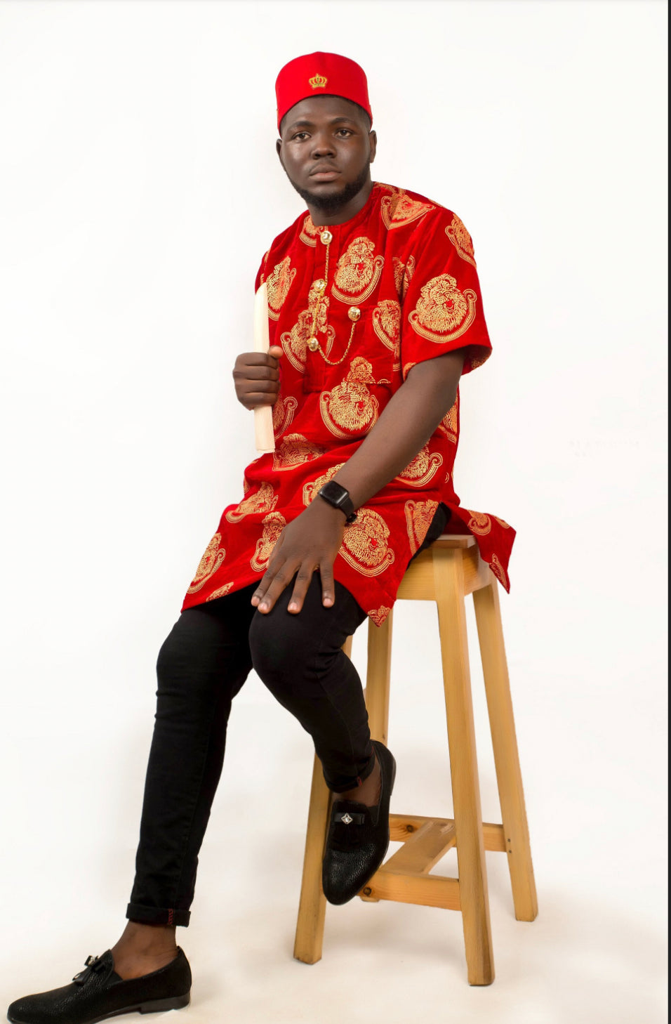 Stanley Isi Agu| Shirt sleave shirt | velvet isi agu
