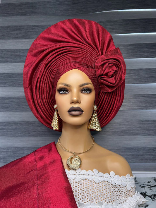 Jayz Nigerian Gele| Aso Autogele | bridal Autogele | wedding Autogele