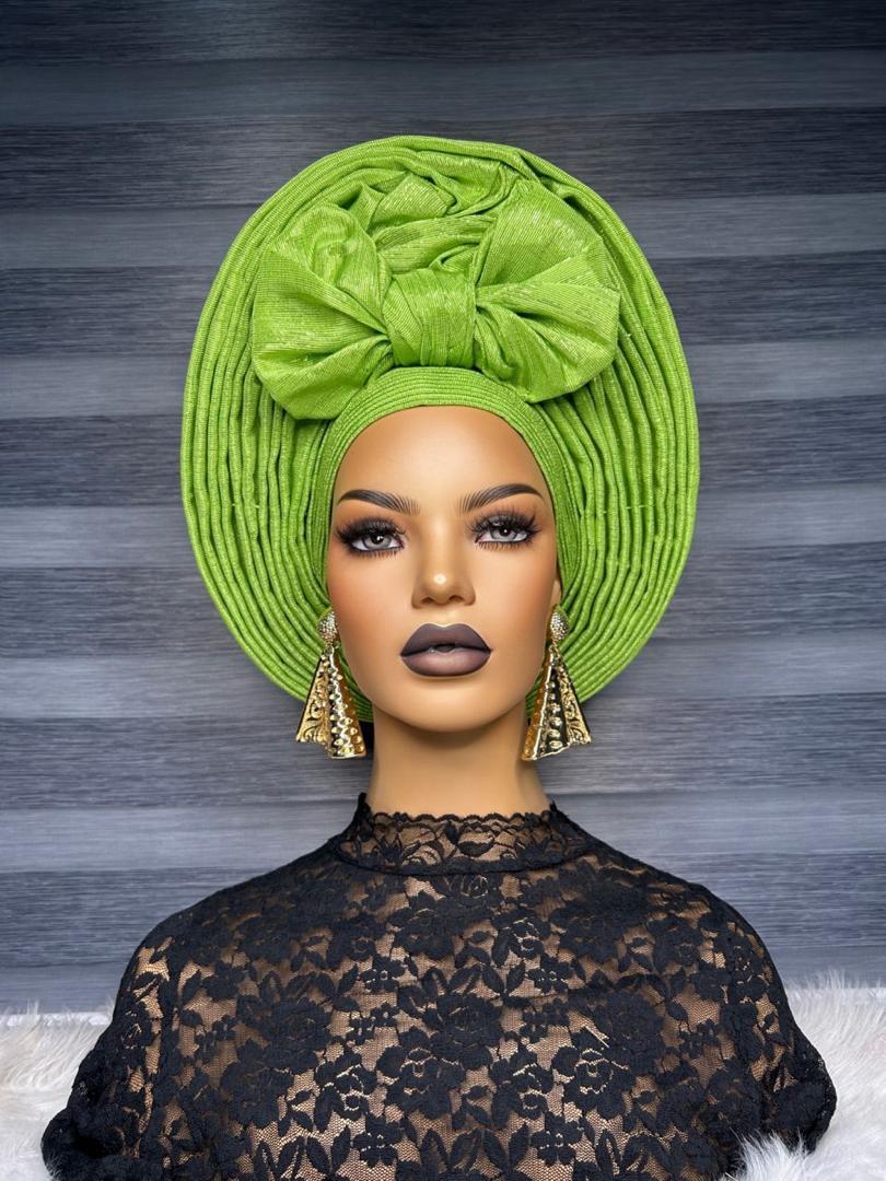 Funmi Aso oke Gele | NigerianAutogele |bridal Aso oke   | wedding Autogele