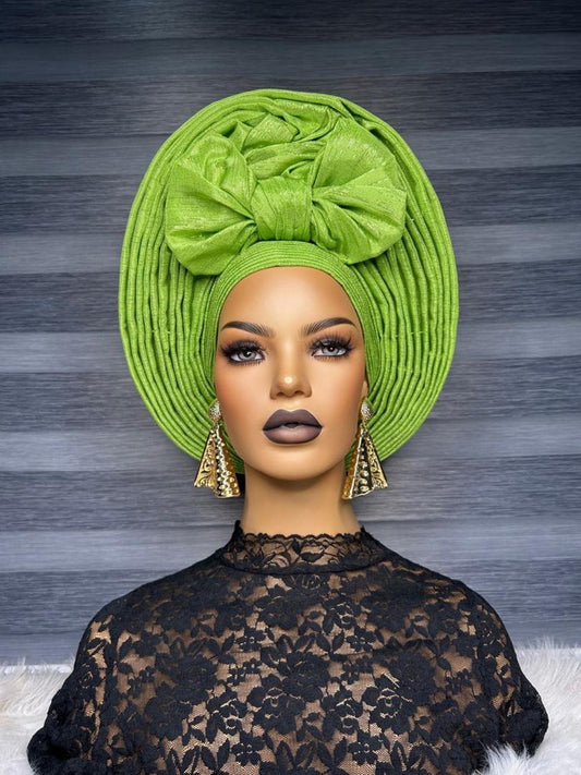 Funmi Aso oke Gele | NigerianAutogele |bridal Aso oke   | wedding Autogele