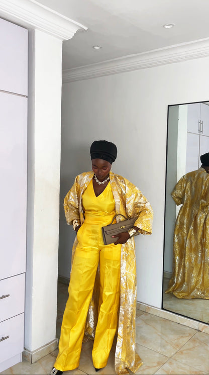 Omotayo  luxury  brocade |3pcs    brocade and Mikado | Nigeria Bubu | Kaftan