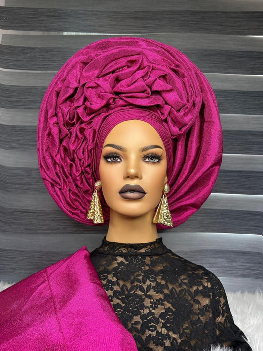 Tinu Autogele| Wedding Gele  Nigeria Gele| bridal Autogele |wedding Aso Oke