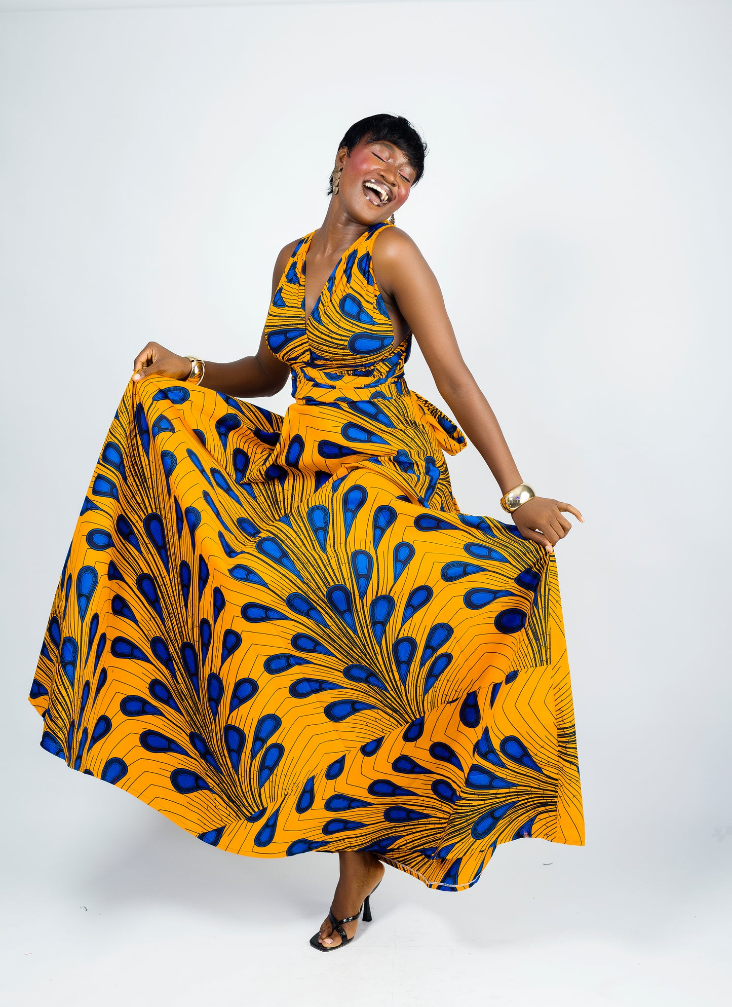 Jane African Print Infinity Maxi Dress, Infinity Dress, African Prints, Ankara Dress, African cloting for Women, African Clothing, African dress