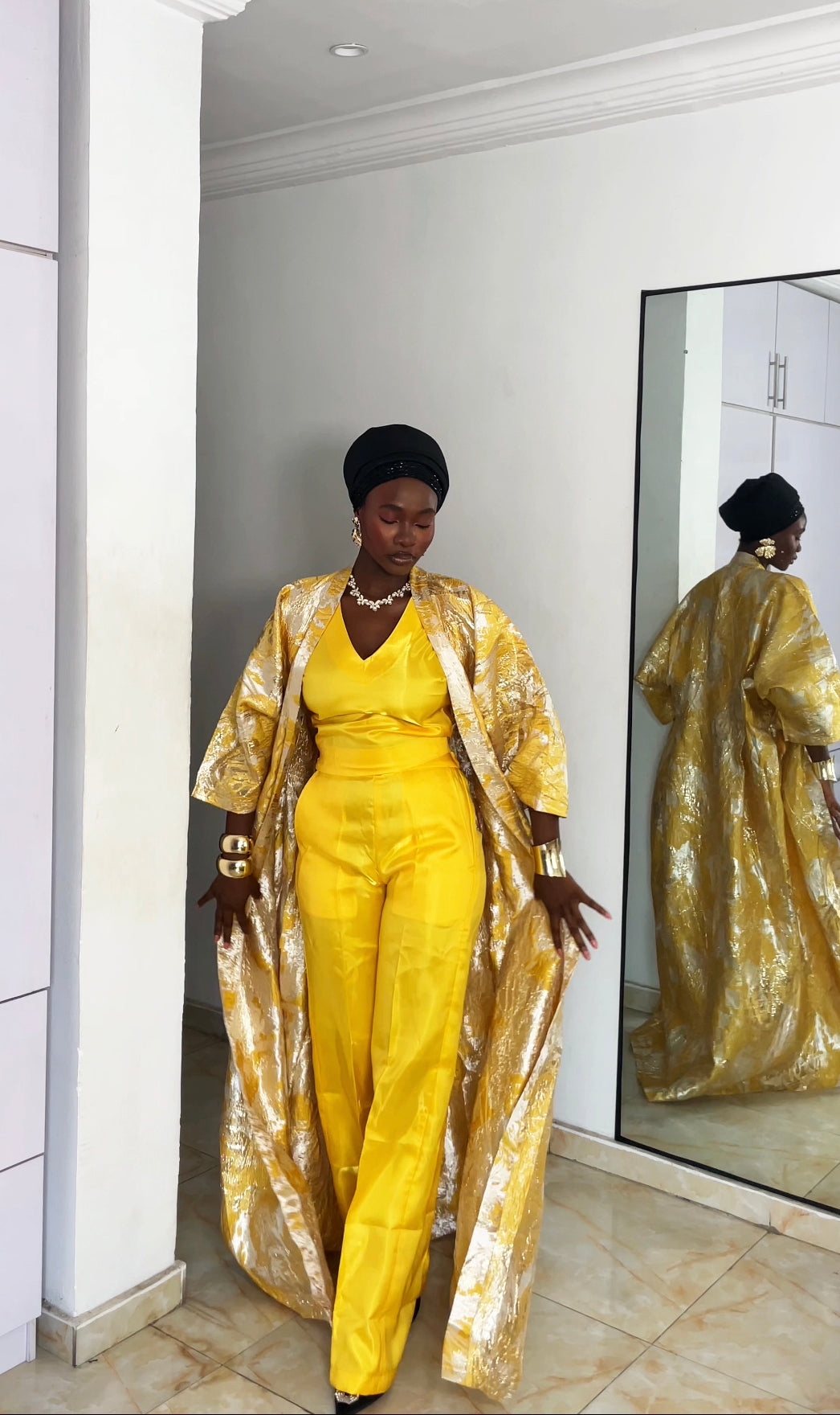Omotayo  luxury  brocade |3pcs    brocade and Mikado | Nigeria Bubu | Kaftan