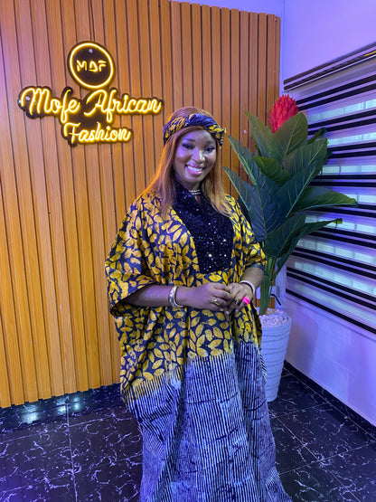 Amarachu  brocade  | Nigeria Bubu| pa| Nigeria Owambe outfit |Luxury Adire brocade | Adire brocade with sequence