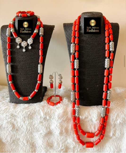 Lolu Benin Coral Bead| Wedding bead| Couple bead