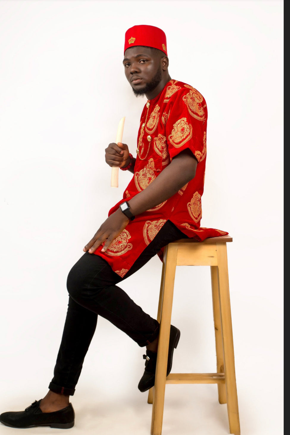 Stanley Isi Agu| Shirt sleave shirt | velvet isi agu
