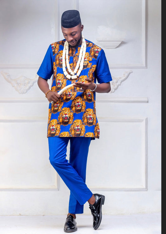 Jaro isi Agu 2pcs | Isi Agu long | Men’s top| Isi cotton| Igbo top