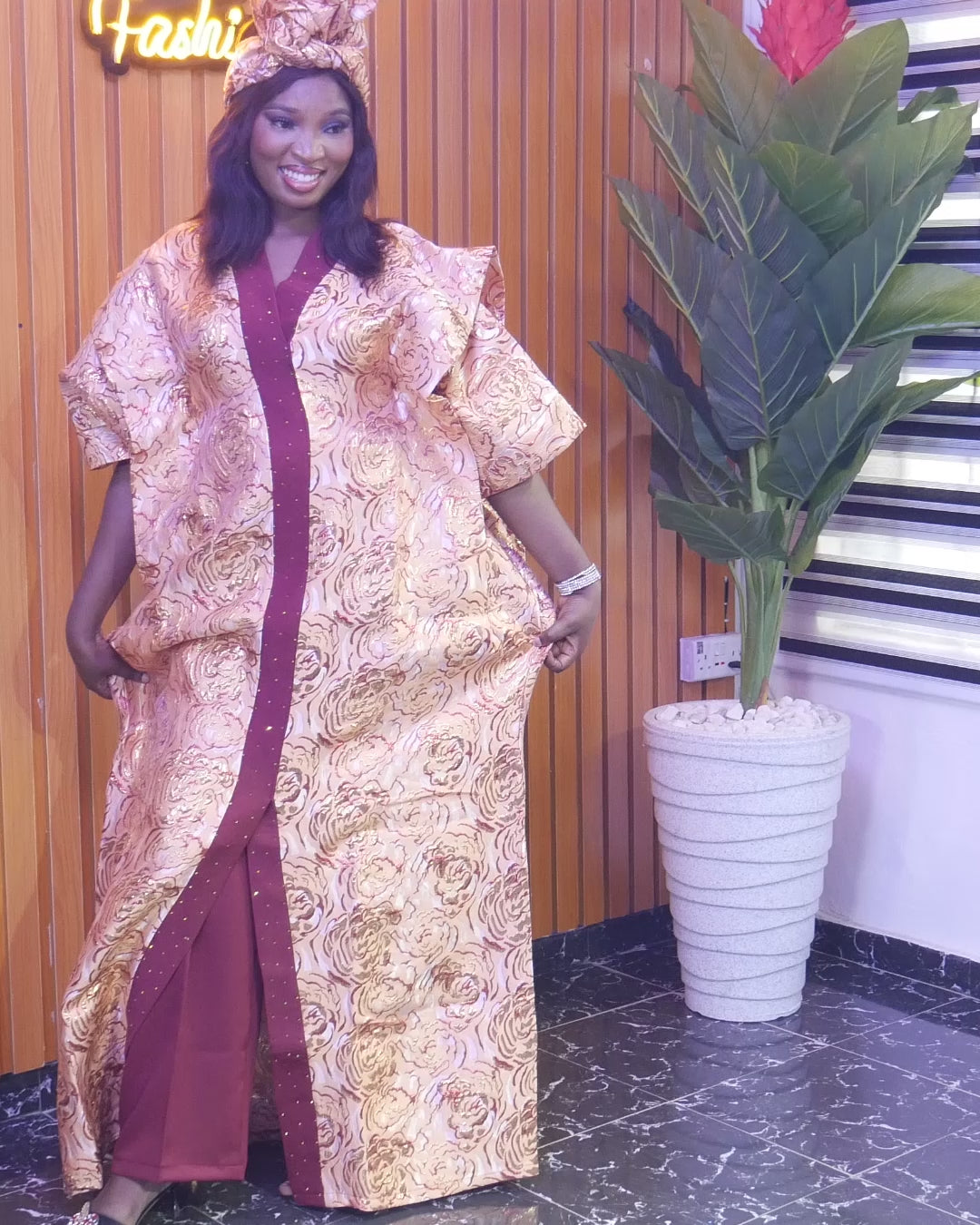 Ani luxury  brocade |2pcs   brocade and Mikado | Nigeria Bubu | Kaftan (Copy)